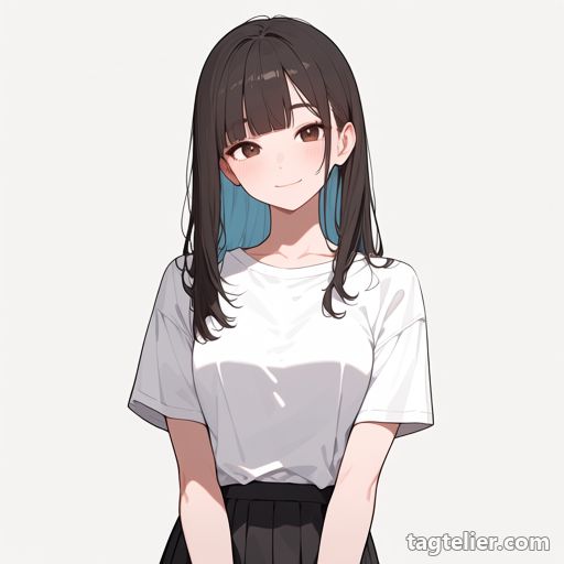 インナーカラー（colored inner hair）で生成したAIイラストの見本