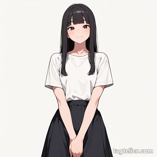 股間を隠す（covering crotch）で生成したAIイラストの見本