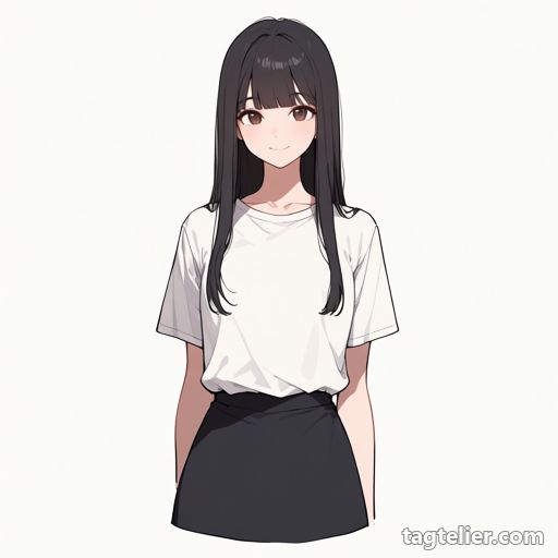 脚トリミング（cropped legs）で生成したAIイラストの見本