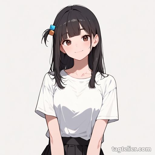 立方体の髪飾り（cube_hair_ornament）で生成したAIイラストの見本