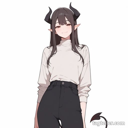 悪魔娘（demon_girl）で生成したAIイラストの見本