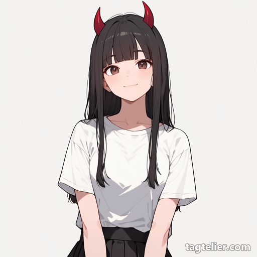 悪魔の角（demon_horns）で生成したAIイラストの見本