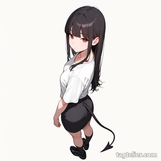 悪魔の尻尾（demon_tail）で生成したAIイラストの見本