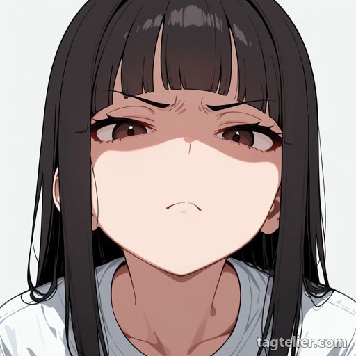 嫌悪（disgust）で生成したAIイラストの見本