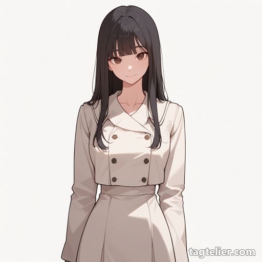 ダブルボタン（double-breasted）で生成したAIイラストの見本