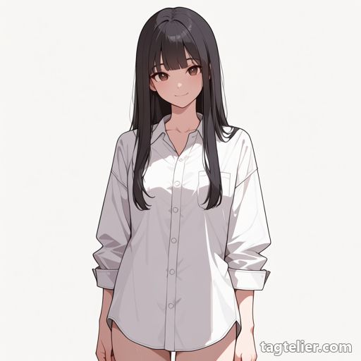 ワイシャツ（dress_shirt）で生成したAIイラストの見本