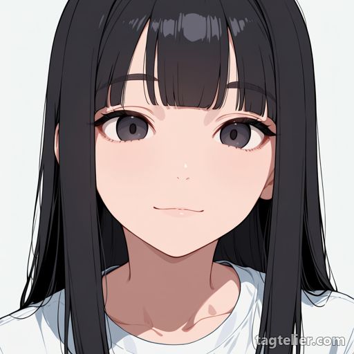 ハイライトのない目（empty_eyes）で生成したAIイラストの見本