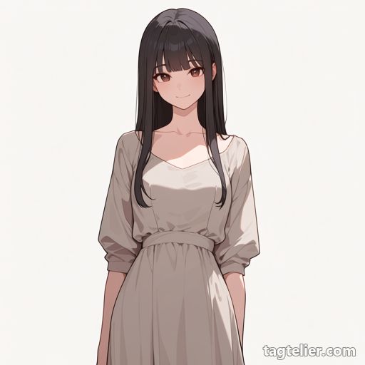 イブニングドレス（evening gown）で生成したAIイラストの見本