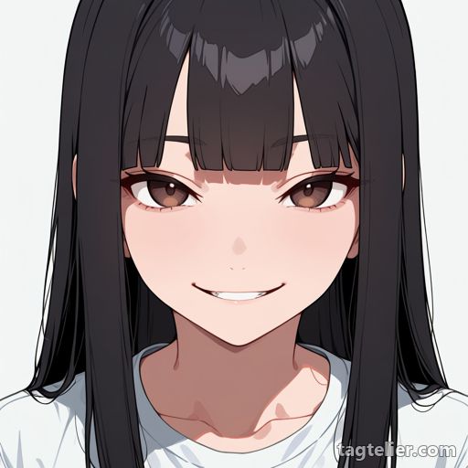 邪悪な笑み（evil_smile）で生成したAIイラストの見本