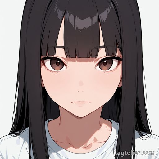 無表情（expressionless）で生成したAIイラストの見本