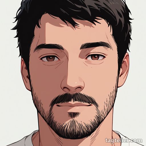 ひげ（facial_hair）で生成したAIイラストの見本