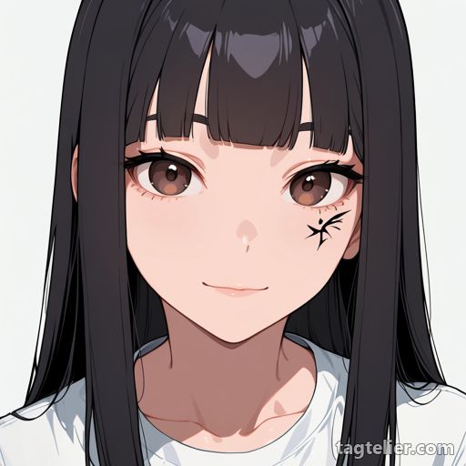 顔のタトゥー（facial_tattoo）で生成したAIイラストの見本