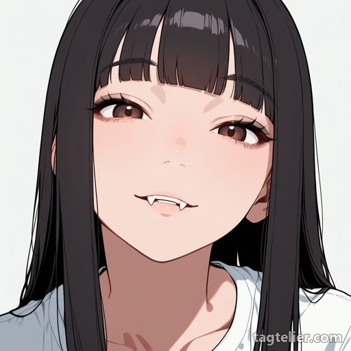 牙（fangs）で生成したAIイラストの見本