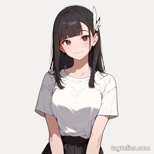 羽根の髪飾り（feather_hair_ornament）で生成したAIイラストの見本