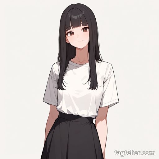 足が画外（feet out of frame）で生成したAIイラストの見本