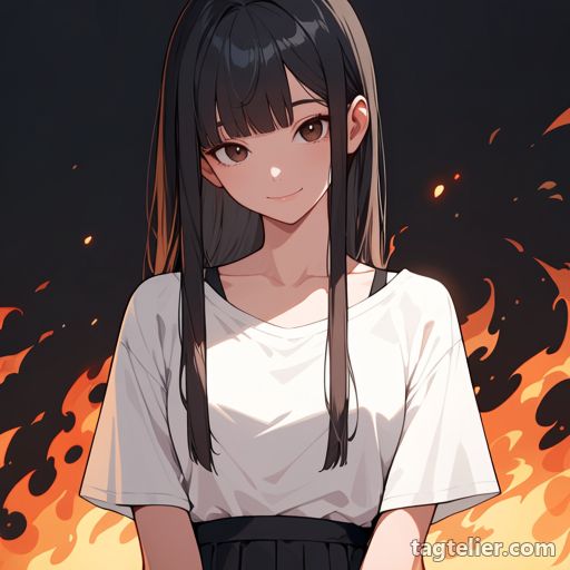 炎（fire）で生成したAIイラストの見本