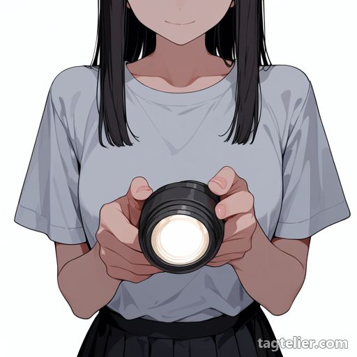 懐中電灯（flashlight）で生成したAIイラストの見本