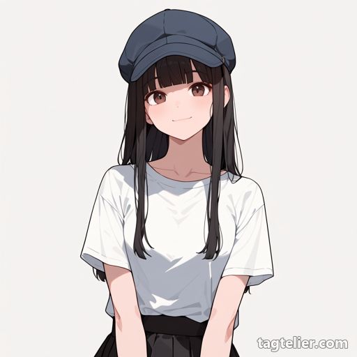 ハンチング帽（flat_cap）で生成したAIイラストの見本
