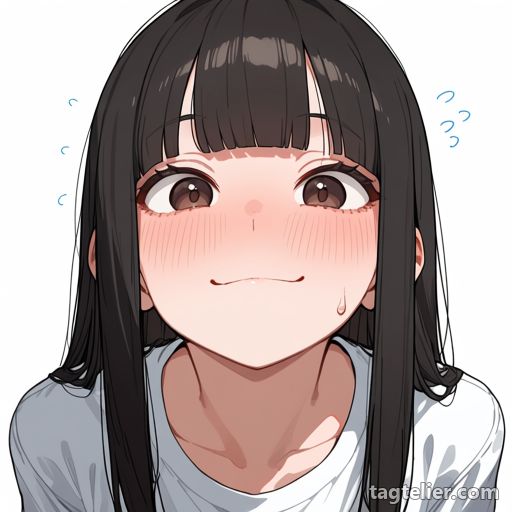 飛び散る汗（flying_sweatdrops）で生成したAIイラストの見本