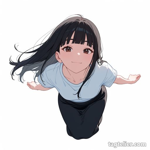 飛行（flying）で生成したAIイラストの見本
