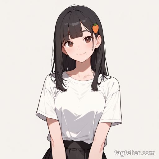 食べ物モチーフの髪飾り（food-themed_hair_ornament）で生成したAIイラストの見本