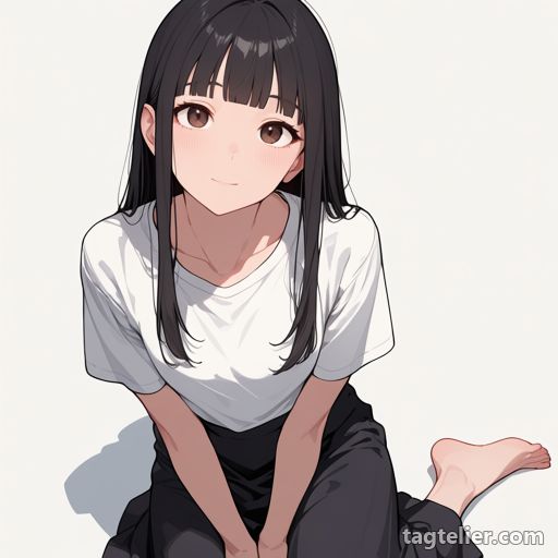 足が画面外（foot_out_of_frame）で生成したAIイラストの見本