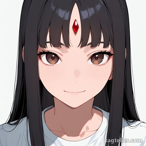 額の宝石（forehead_jewel）で生成したAIイラストの見本