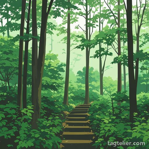 森（forest）で生成したAIイラストの見本