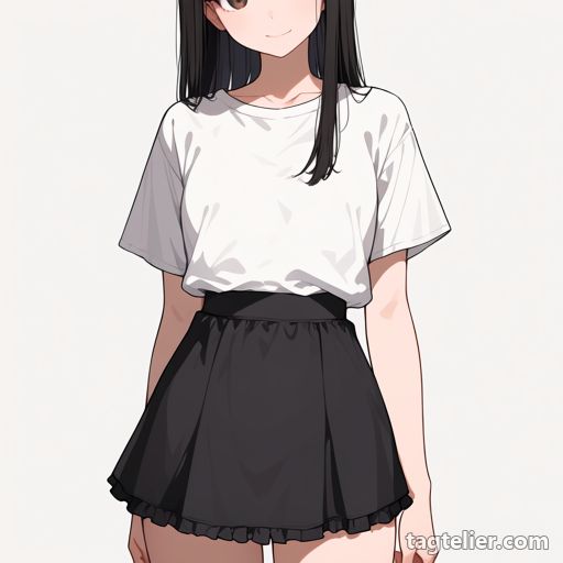 フリルスカート（frilled_skirt）で生成したAIイラストの見本