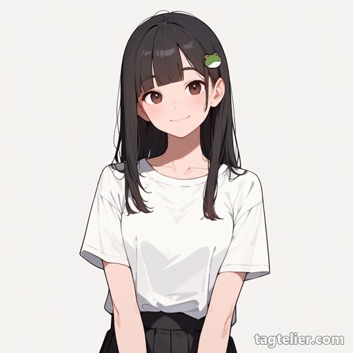 カエルの髪飾り（frog_hair_ornament）で生成したAIイラストの見本