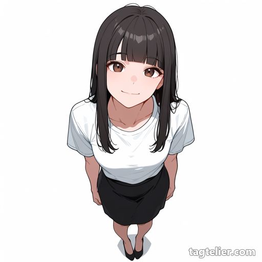 全身（full body）で生成したAIイラストの見本