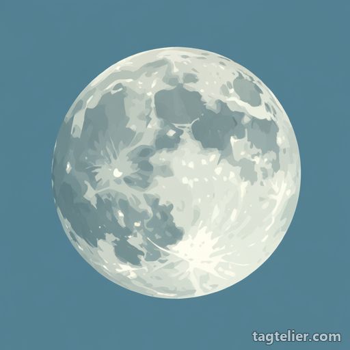 満月（full moon）で生成したAIイラストの見本