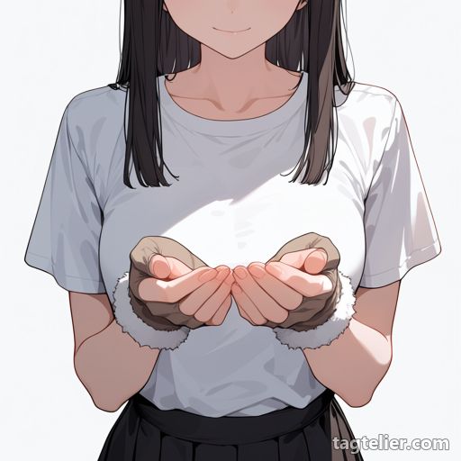 ファー付き手袋（fur-trimmed_gloves）で生成したAIイラストの見本