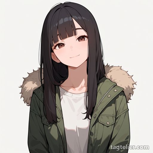 ファー付きジャケット（fur-trimmed_jacket）で生成したAIイラストの見本