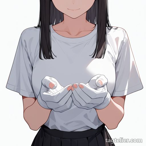 手袋（gloves）で生成したAIイラストの見本
