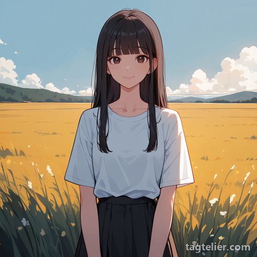 ゴールデンアワー（golden hour）で生成したAIイラストの見本