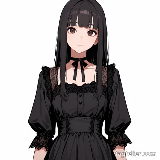 ゴシック（goth_fashion）で生成したAIイラストの見本