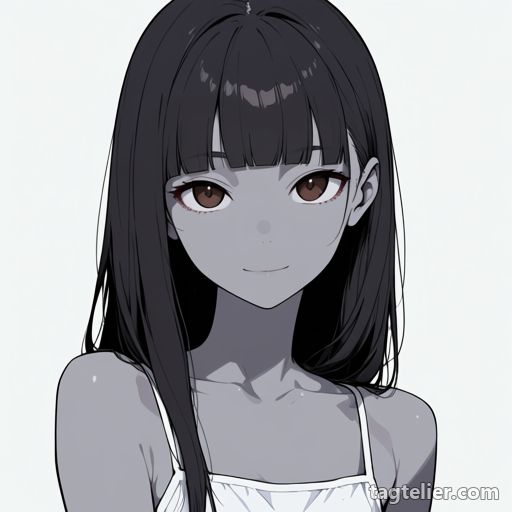 灰色の肌（grey_skin）で生成したAIイラストの見本