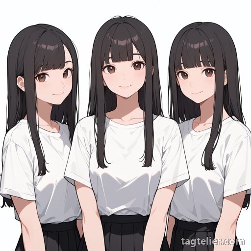 集合写真（group picture）で生成したAIイラストの見本