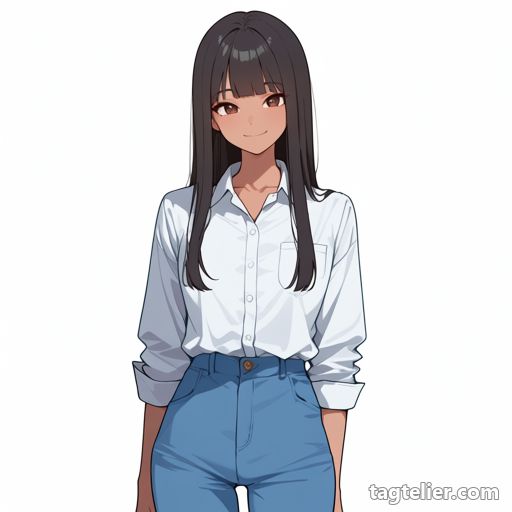 ギャル（gyaru）で生成したAIイラストの見本