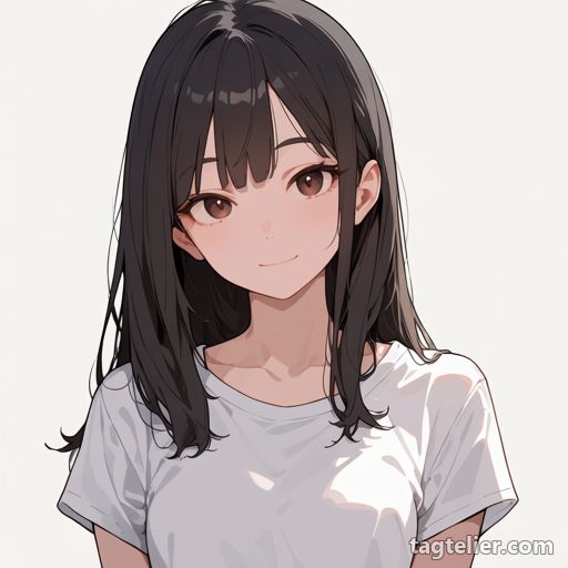 ダウンヘア（hair_down）で生成したAIイラストの見本