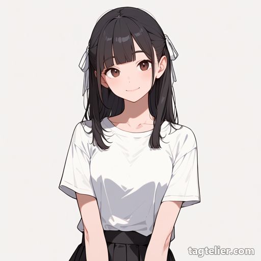 ヘアリボン（hair ribbon）で生成したAIイラストの見本