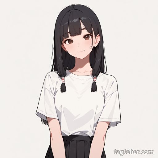 髪留めの筒（hair_tubes）で生成したAIイラストの見本