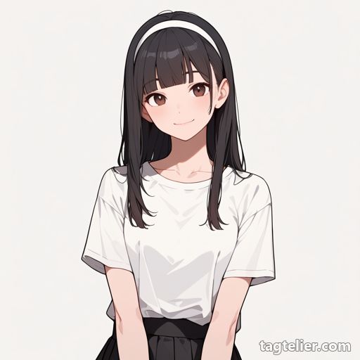 カチューシャ（hairband）で生成したAIイラストの見本