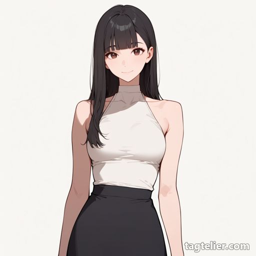ホルターネック（halterneck）で生成したAIイラストの見本