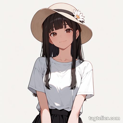 帽子の花（hat_flower）で生成したAIイラストの見本