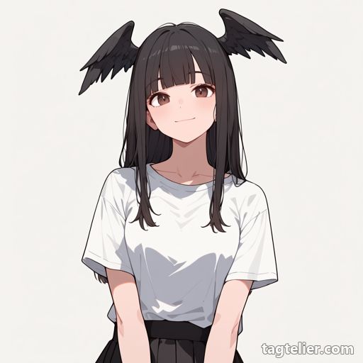 頭の翼（head_wings）で生成したAIイラストの見本