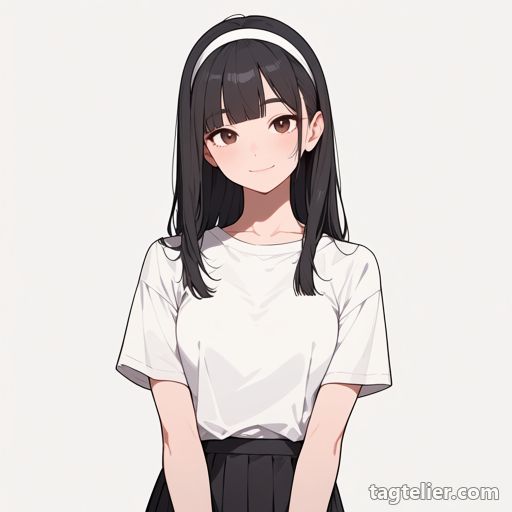 ヘアバンド（headband）で生成したAIイラストの見本
