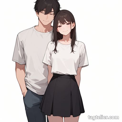 異性（hetero）で生成したAIイラストの見本