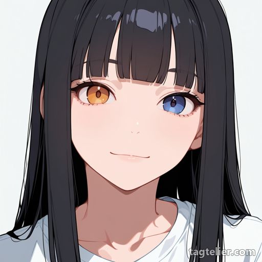 オッドアイ（heterochromia）で生成したAIイラストの見本